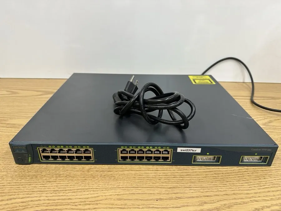 Коммутатор Cisco catalyst WS-C3550-24-SMI 24 ports network switch 90 Day's Real