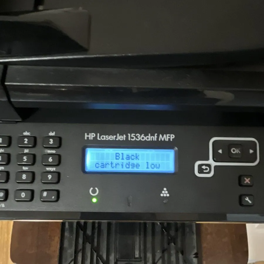 Лазерный принтер HP LaserJet 1536dnf MFP B&W Laser All-In-One Printer (Needs Ton