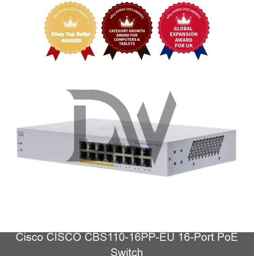 Коммутатор Cisco CBS110-16PP-EU 16-Port PoE Gigabit Switch Express