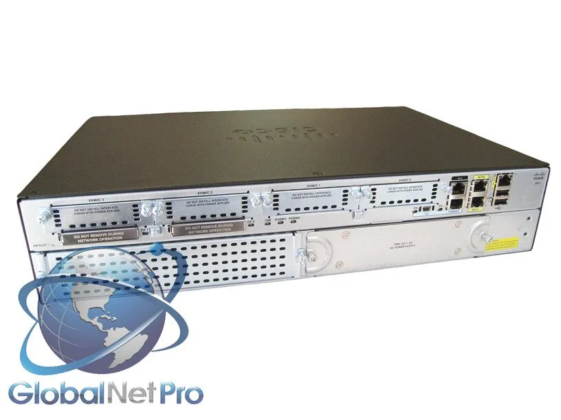 Маршрутизатор 2911-V/K9 Cisco 2911 Voice Bundle Router