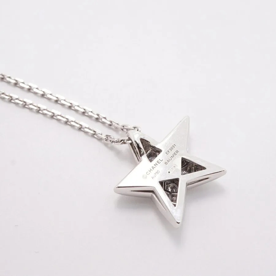 Измерительный инструмент Chanel Comet Star Necklace, Large, 18K White Gold, Diam — фото лота 1