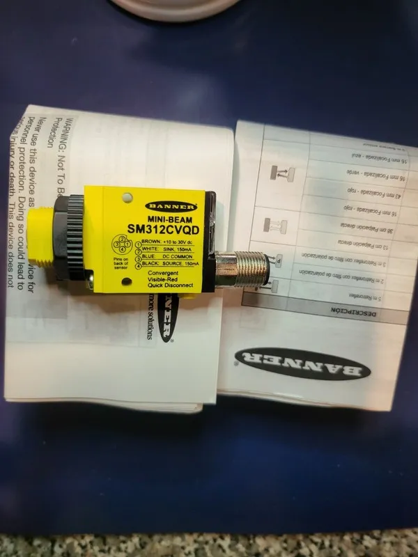 Фотоэлектрический датчик Banner Sm312cvqd Mini-Beam Photoelectric Sensor