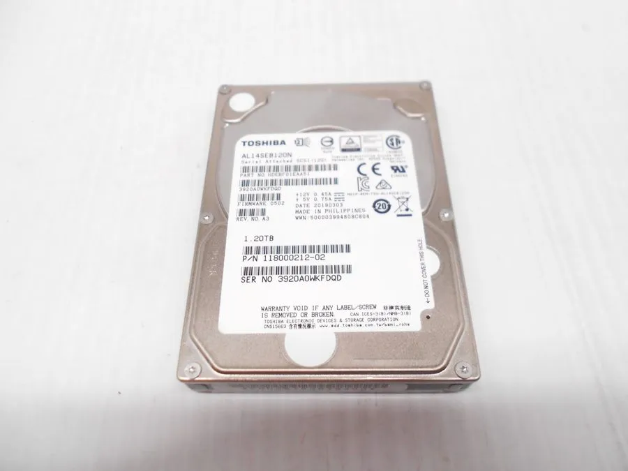 Жёсткий диск DELL 089D42 1.2TB 12G 10K SFF 2.5in SAS AL14SEB120N 89D42 HDD HARD