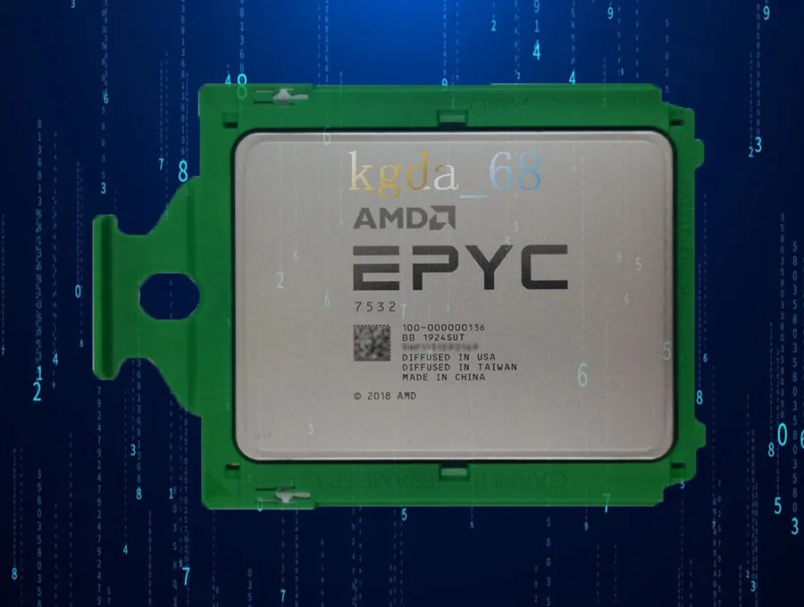 Процессор 100-000000136 AMD EPYC 7532 32-Core 2.40GHz 200W SP3 Dell Locked Proce