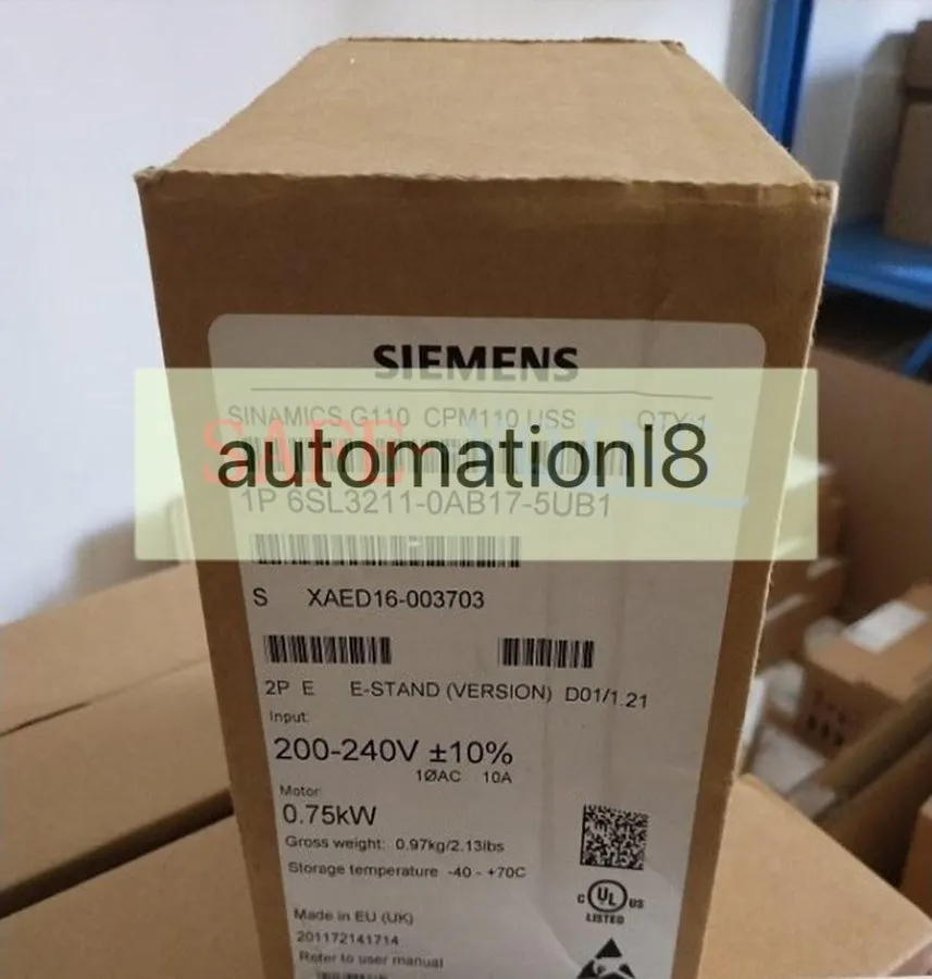 Частотный преобразователь Siemens G110 0.75KW inverter 6SL3211-0AB17-5UB1