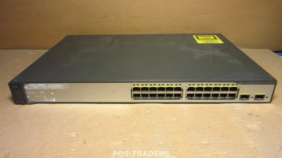 Коммутатор Cisco Catalyst WS-C3750V2-24PS-S 24 Port PoE Switch With Rackmounts