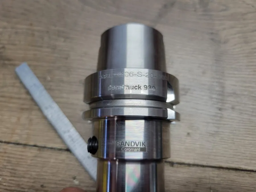 Режущий инструмент 1 Sandvik 20mm HSK63 Hydraulic Tool Holder 100mm Projection 9