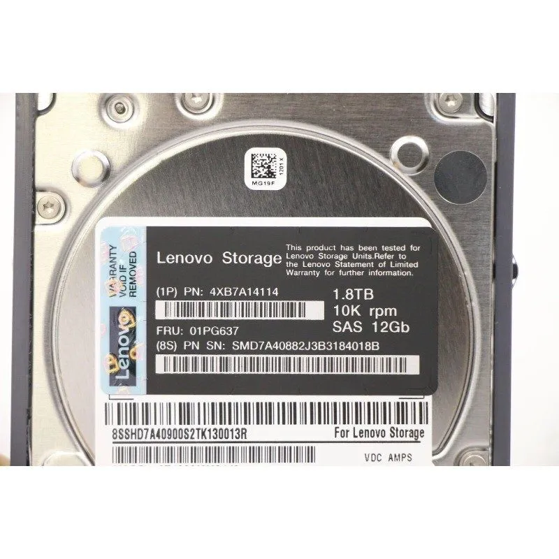 Жёсткий диск Lenovo 1.8TB 4XB7A14114 01PG637 SAS 10K 12Gb SAS 2.5" SFF Hard Driv