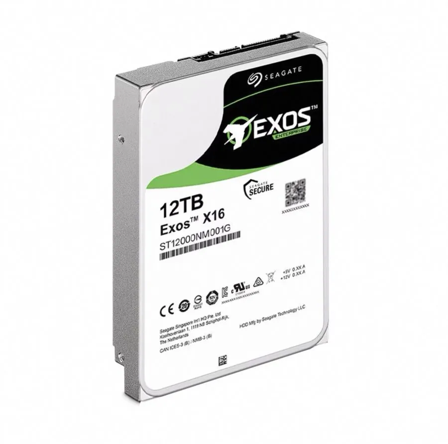 Жёсткий диск Seagate Exos X16 ST12000NM001G 12TB Hard Drive Internal SATA/600 72