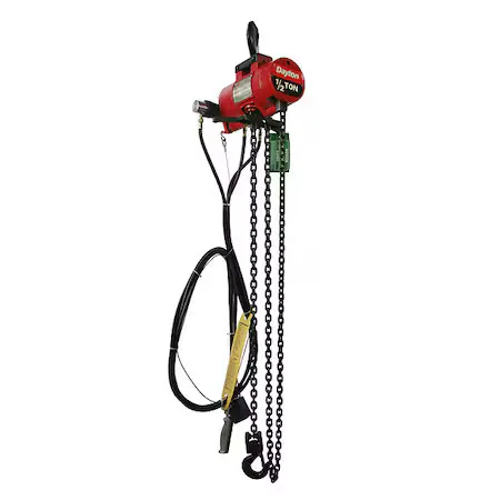 Таль DAYTON 816YH9 Air Chain Hoist,Cap. 1,000 lb,15 ft