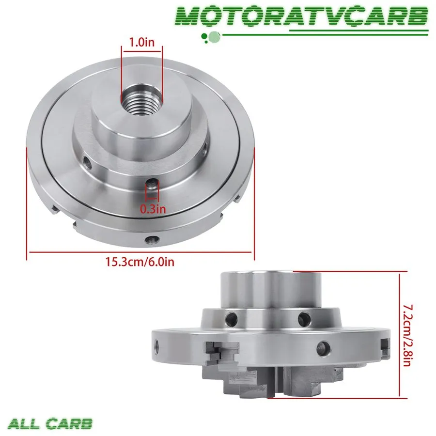 Режущий инструмент LABLT 6" 4-Jaws Self-Centering Lathe Chuck Steel 1"×8TPI Thre