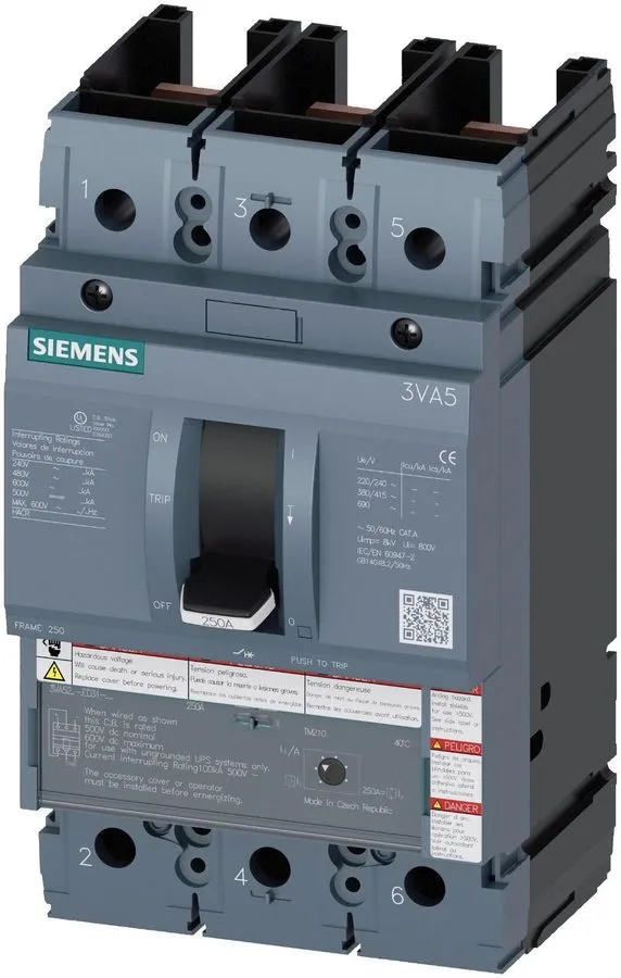 Автоматический выключатель Siemens 3VA5220-6ED31-0AA0 200A 600V Circuit breaker