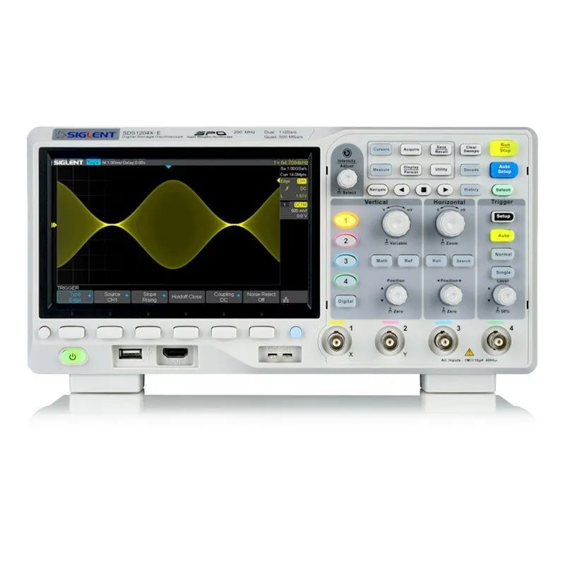 Осциллограф SIGLENT SDS1204X-E 4-CH 200MHz 1 GSa/s 14MB Super Phosphor Oscillosc