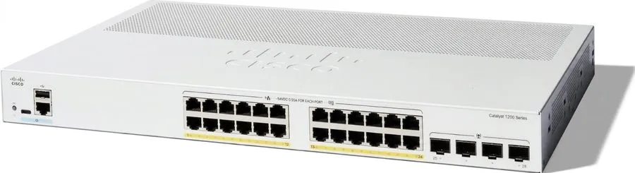 Коммутатор CISCO C1200-24P-4X 24-port PoE+ Gigabit Switch 10G 4SFP / Express
