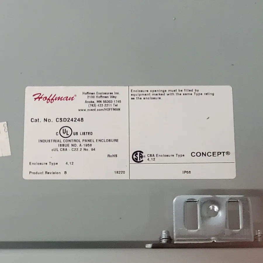 Монтажный шкаф nVent Hoffman CSD24248 Control Panel Enclosure 24" x 24" x 8"
