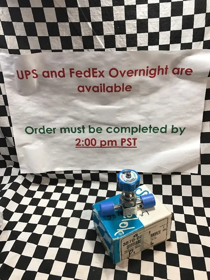 Клапан Swagelok UHP High Flow Diaphragm Sealed Valve 1/4" FVCR, 6LV-DAFR4-P-BL