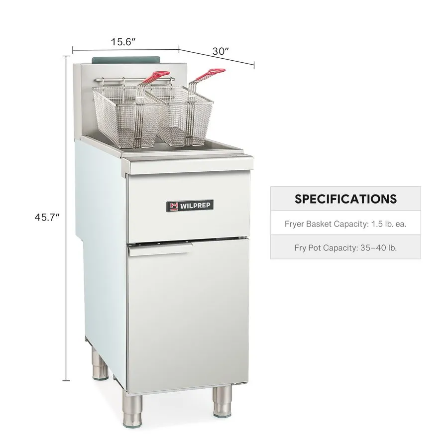 Фритюрница Commercial Floor Gas Deep Fryer Free Standing Propane 3-Burners 90,00 — фото лота 1