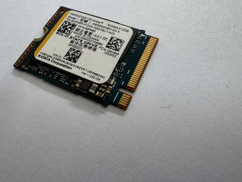 SSD-накопитель KIOXIA KBG50ZNS512G NVMe 512GB M.2 2230 PCIe Gen4x4 Internal SSD — фото лота 3