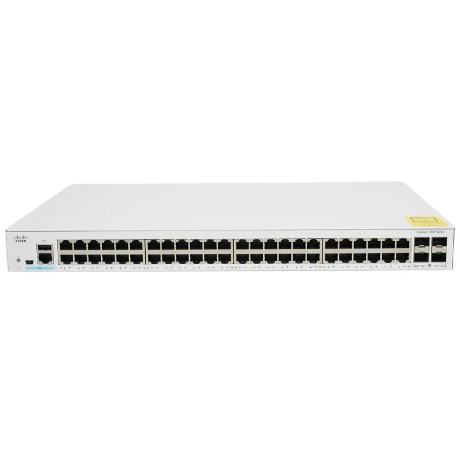 Коммутатор Cisco C1000 C1000-48T-4G-L 48 Port PoE Gigabit Ethernet Switch — фото лота 1