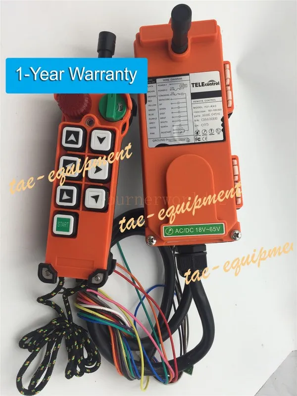 Таль F21-E2 6 Buttons 1 Speed Industrial Wireless Hoist Crane Remote Control Swi