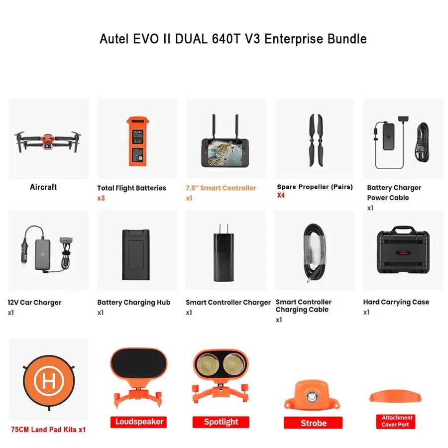 Дрон Autel Evo 2 Dual 640t V3 Enterprise & 7.9" Smart RC V3 Enterprise Bundle — фото лота 1