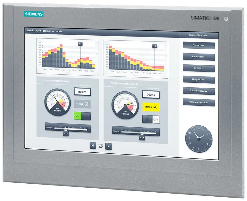 Панель оператора Replace Siemens 6AV2124-0QC13-0AX0 KTP1500 Touch Panel+Overlay