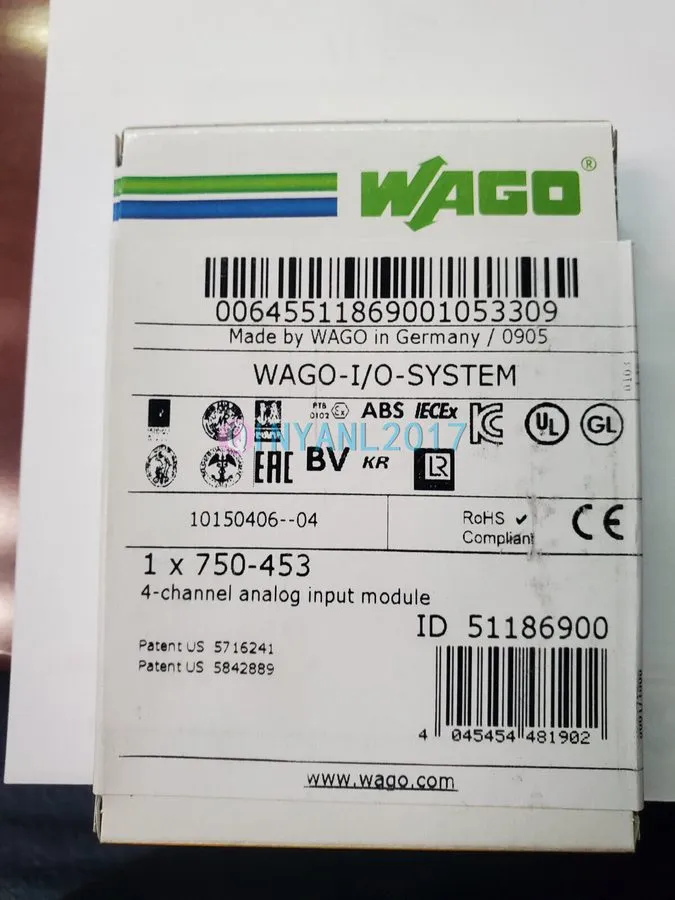 Модуль ввода-вывода WAGO 750-453 Analog Input Module 24V DC