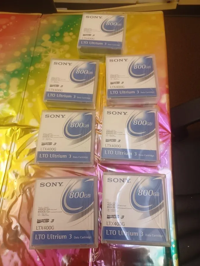 Ленточный привод SONY LTO-3 Tape LTX400G Ultrium BACKUP Cartridge Data Storage 3 — фото лота 1