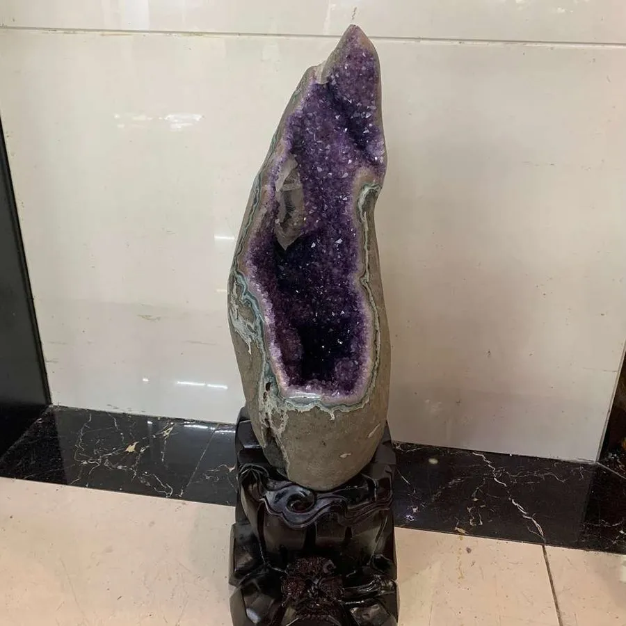 Лабораторный прибор 52.8LB TOP Rare Natural citrine quartz geode crystal cluster
