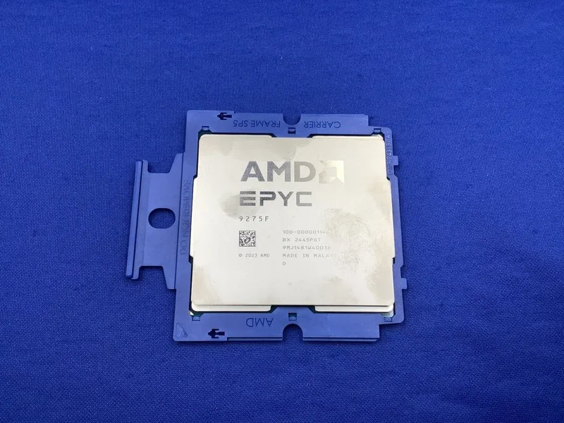 Сервер AMD EPYC 9275F 24-core 48-thread 4.1-4.5GHZ 320W 256MB server CPU process — фото лота 1