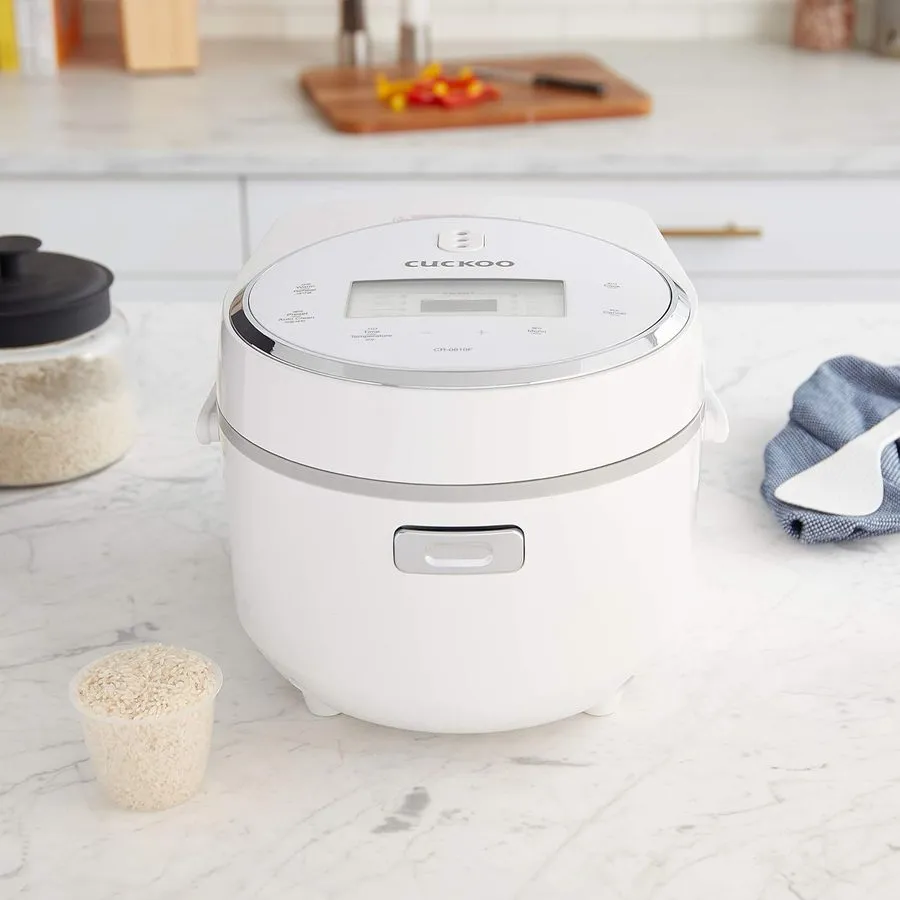 Рисоварка CUCKOO Micom Fuzzy Logic Rice Cooker, 16-Cup Cooked, White, CR-0810F 8