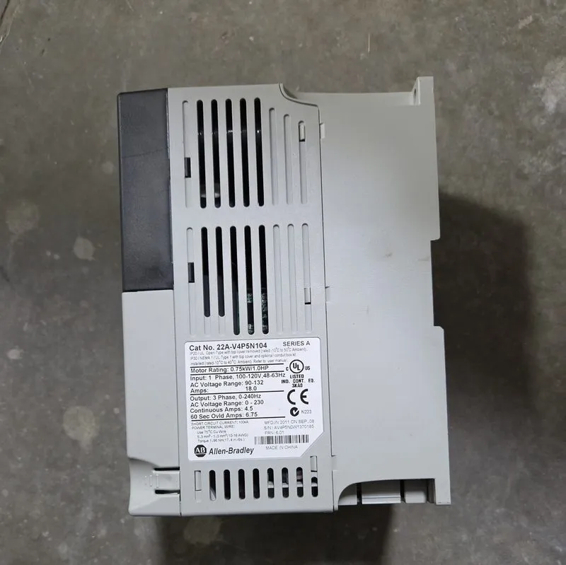 Частотный преобразователь Allen-Bradley PowerFlex 22A-V4P5N104 3-Phase Variable  — фото лота 3
