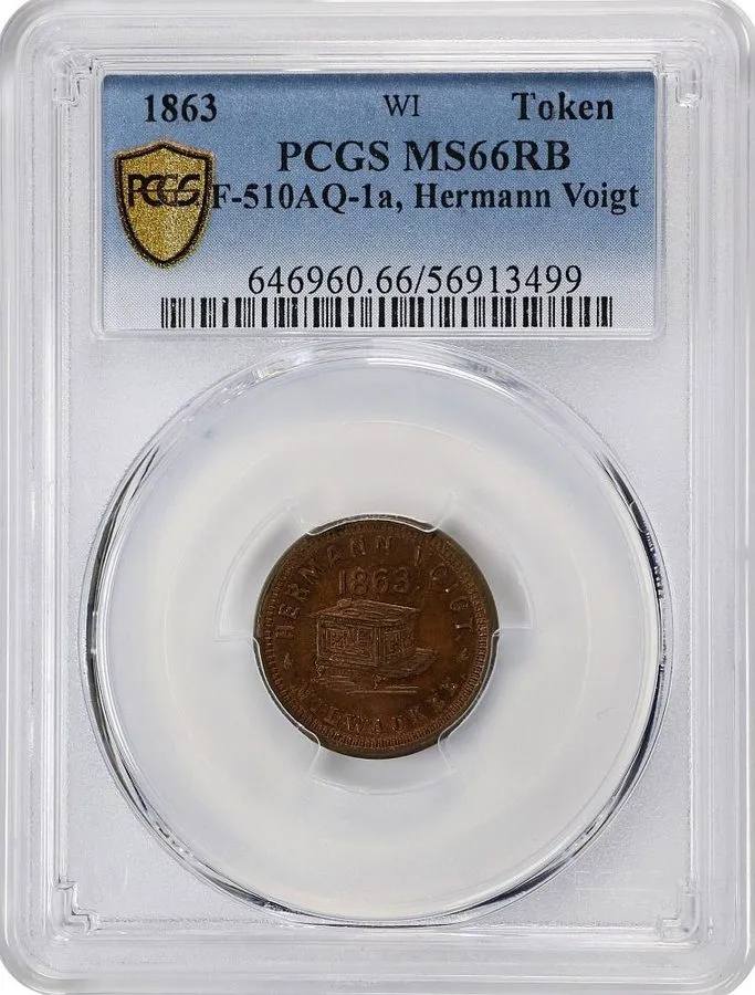 Лабораторный прибор Milwaukee WI510AQ-1a PCGS MS-66 RB Hermann Voigt Stoves & Ti — фото лота 2