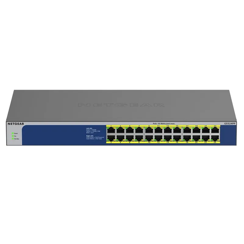 Коммутатор NETGEAR GS524PP 24 Port Gigabit Switch