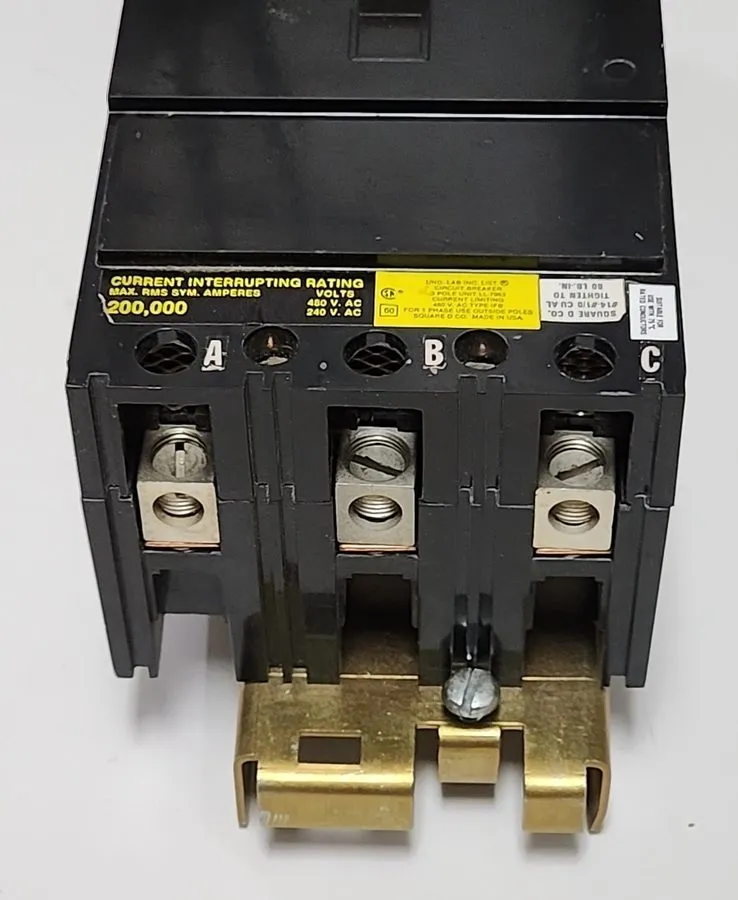 Автоматический выключатель SQUARE D IFB34060 / EDB34060 3 POLES 60A 480V CIRCUIT — фото лота 1
