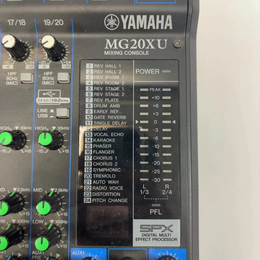 Микшерный пульт YAMAHA MG20XU 20 channel mixing console from japan