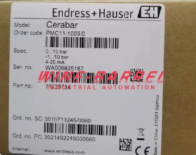 Датчик давления Endress+Hauser PMC11-AA1U1PBWBJA (PMC11-1009/0) Pressure Transmi