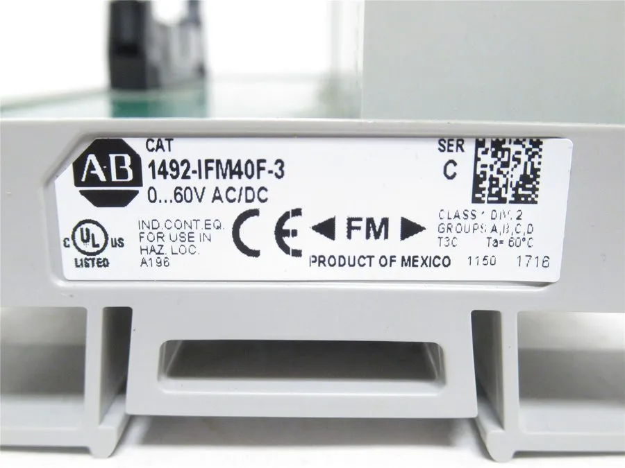 Клеммник Allen-Bradley 1492-IFM40F-3 Bulletin 1492 Digital IFM 40-Point 60V AC/D