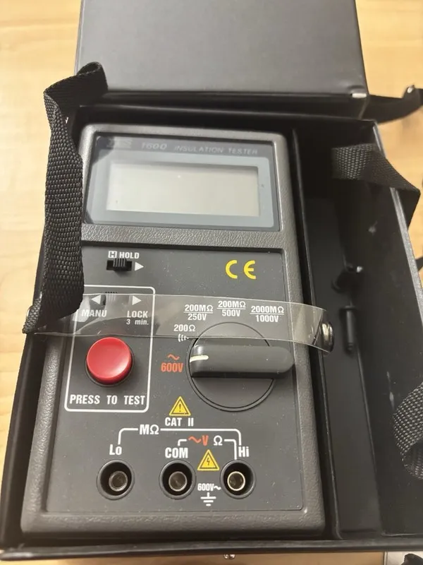 Тестер Insulation Tester TES-1600 200MΩ/250V 2000MΩ/1000V 200MΩ/500V