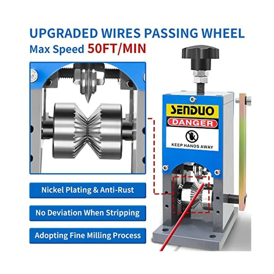 Станок для зачистки проводов Manual Wire Stripper Machine,0.06-1.57in Wire Strip