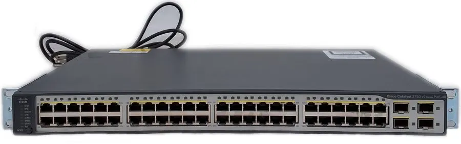 Коммутатор Cisco Catalyst WS-C3750V2-48PS-S 48-Port PoE Switch WS-C3750-48PS-S