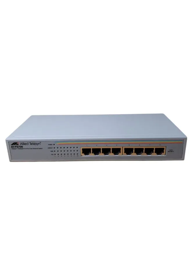 Коммутатор Allied Telesis AT-FS708 PoE 8 Port 10/100Mbps + 1 SFP Switch WORKS