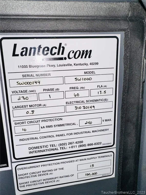 Термоусадочный тоннель Lantech SW-1000 Belt Feed Side Seal Wrapper w/ Lantech ST — фото лота 2