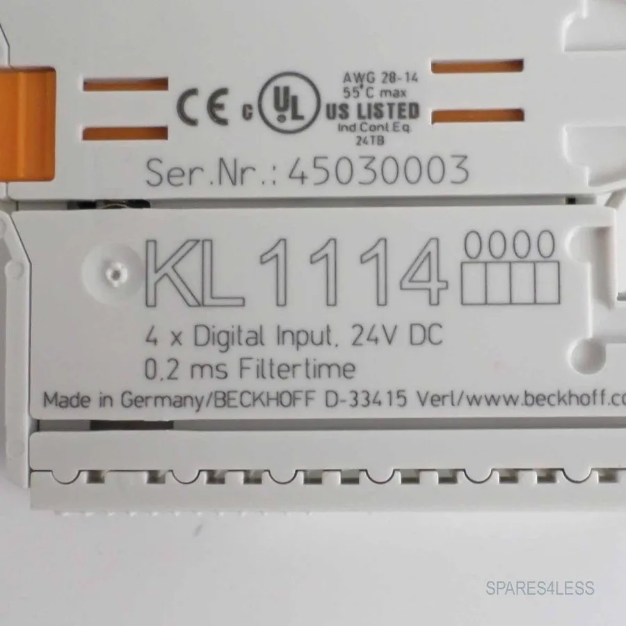 Модуль ввода-вывода Beckhoff 4 Channel Digital Input Terminal KL1114 GEB