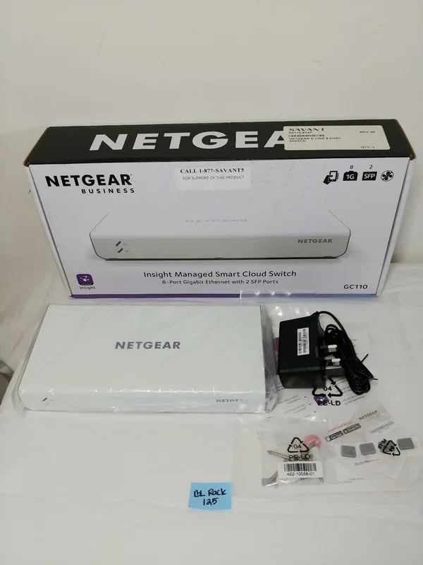 Коммутатор Netgear Insight Vizn GC110 8 port Lan + 2 x SFP Smart Cloud Managed S