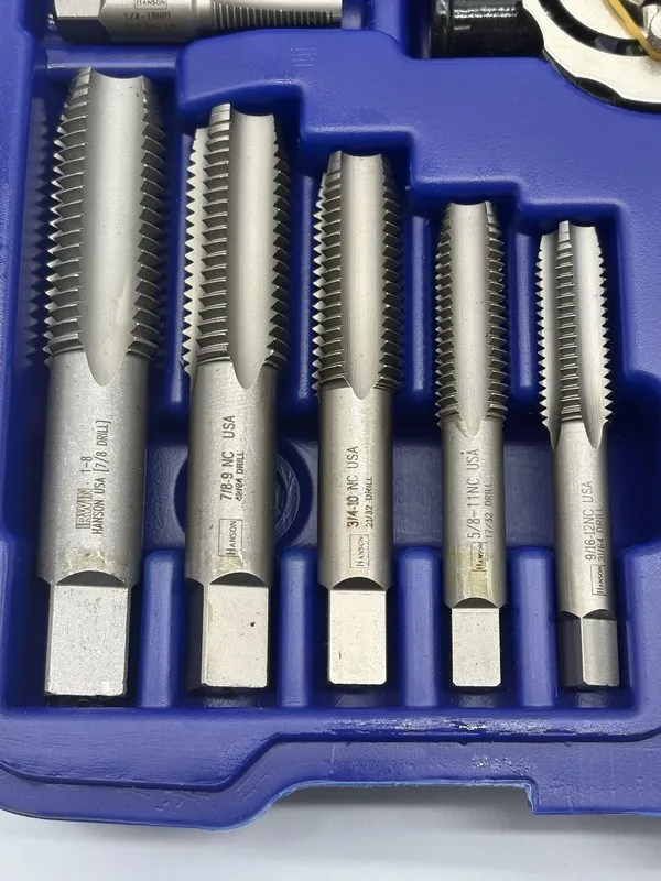 Режущий инструмент Irwin Hanson 97094ZR Tap and Hexagon Die Master Set 9/16"-1"