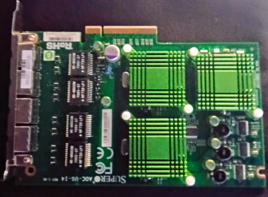 Кабель Supermicro AOC-SG-I4 4-Port Gigabit Ethernet PCIe Low-Profile Adapter Car