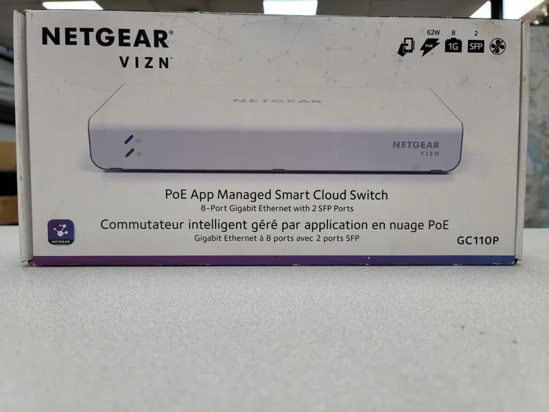 Коммутатор Netgear 8-Port Gigabit PoE App Managed Smart Cloud Switch 2 SFP Port