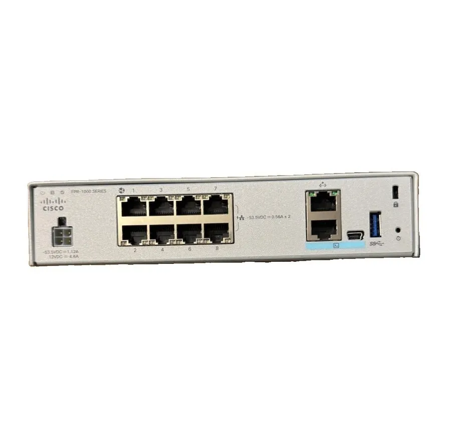 Межсетевой экран Cisco FPR-1010 V01 Firepower 1010 Firewall 8-Port GbE 2x PoE+ L — фото лота 2