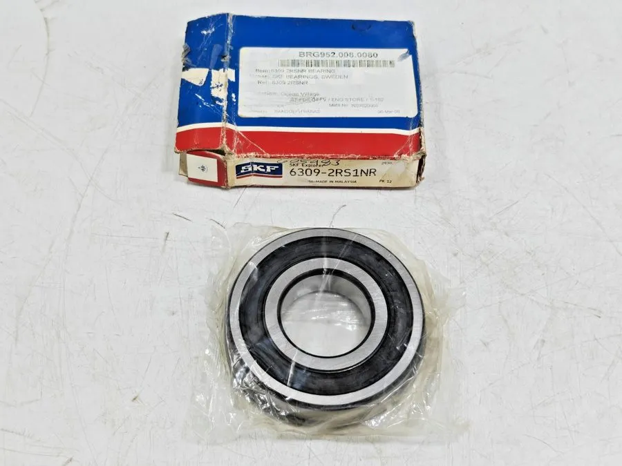 Подшипник 6309-2RS1NR SKF Deep Groove Ball Bearing With Snap Ring — фото лота 1